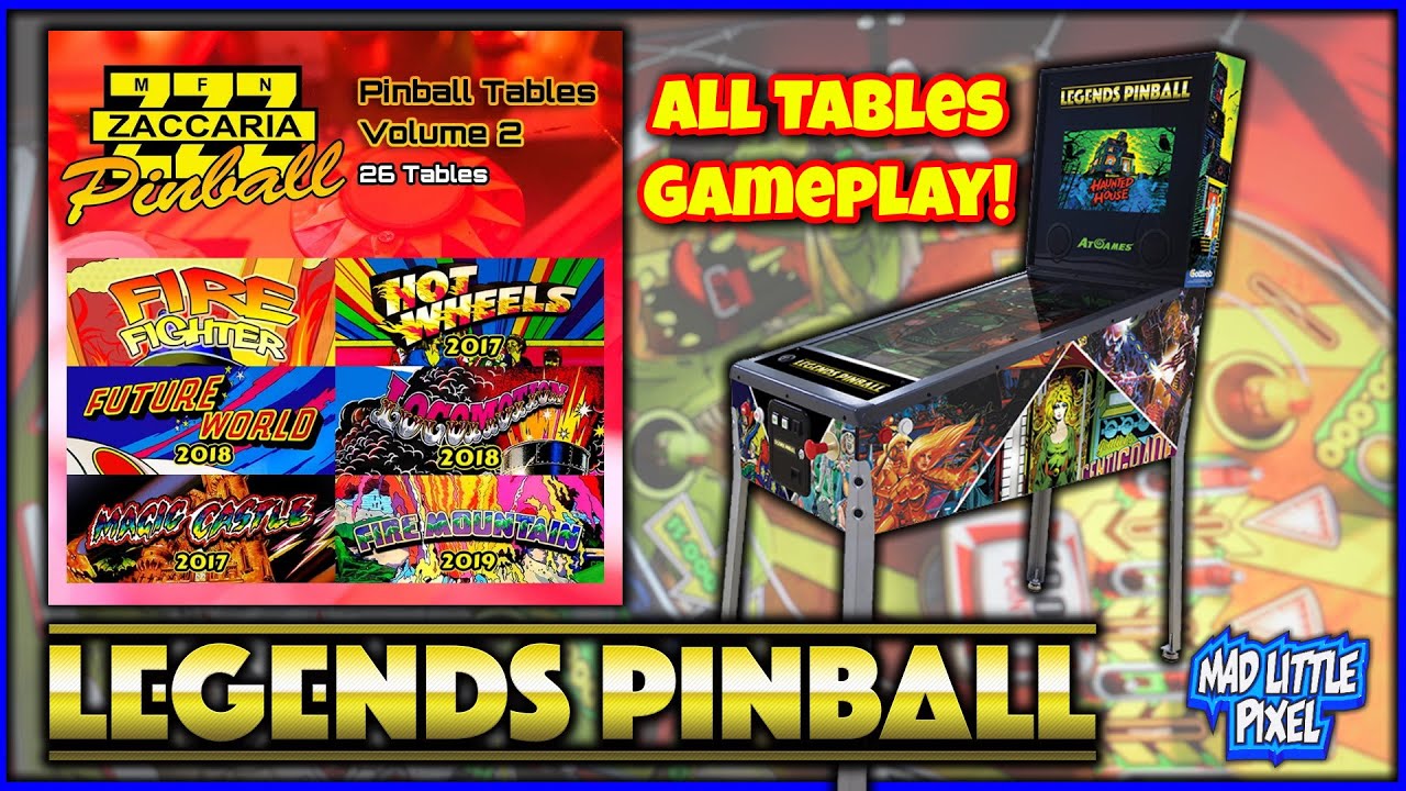 Playing All Zaccaria Volume 2 AtGames Legends Pinball Tables! Gameplay With Closeups Shown!