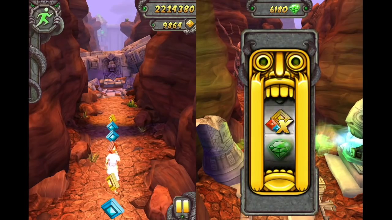 Temple Run 2 Blazing Sands Gameplay | Karma Lee VS Barry Bones