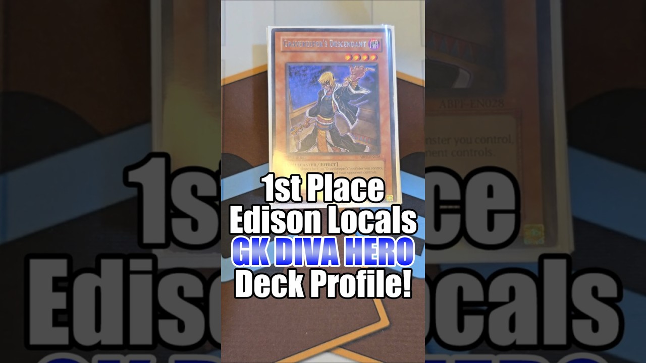 1st Place Locals GK DIVA HERO Edison Format Deck Profile! #yugioh #decklist #edisonformat
