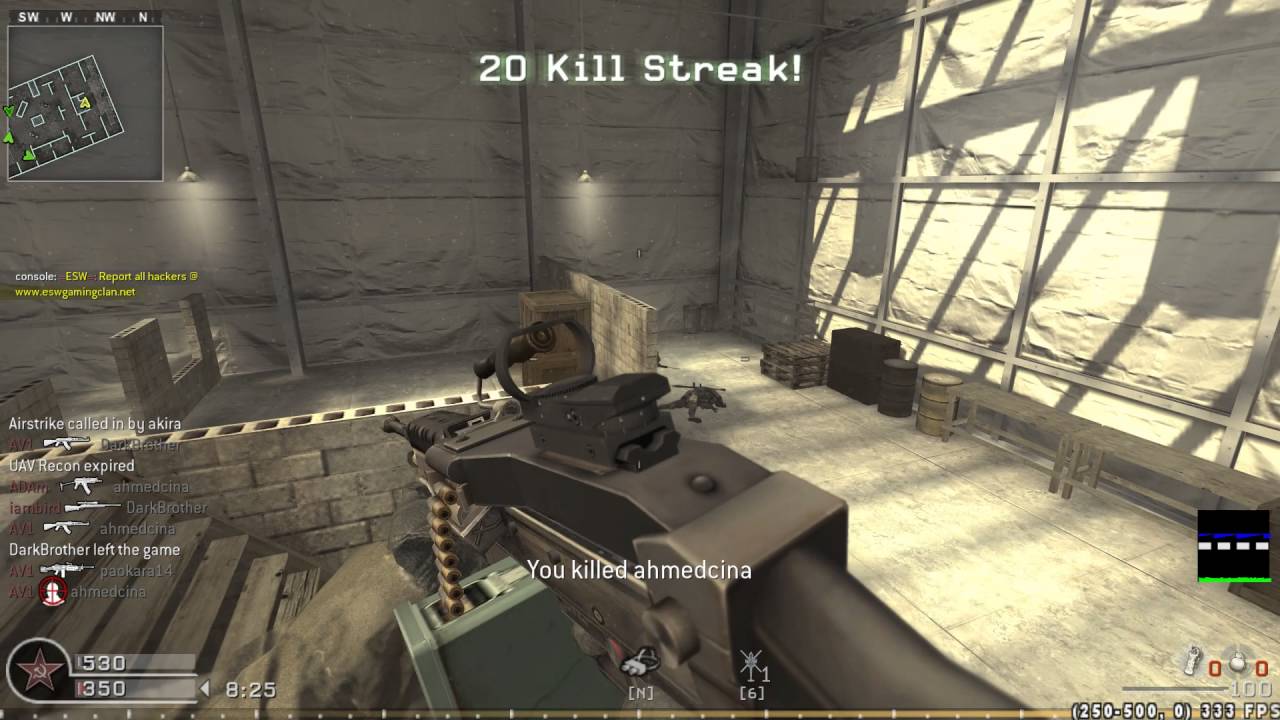 105 kills with only 10 deaths (unlucky) CoD4 Killhouse - Part 1