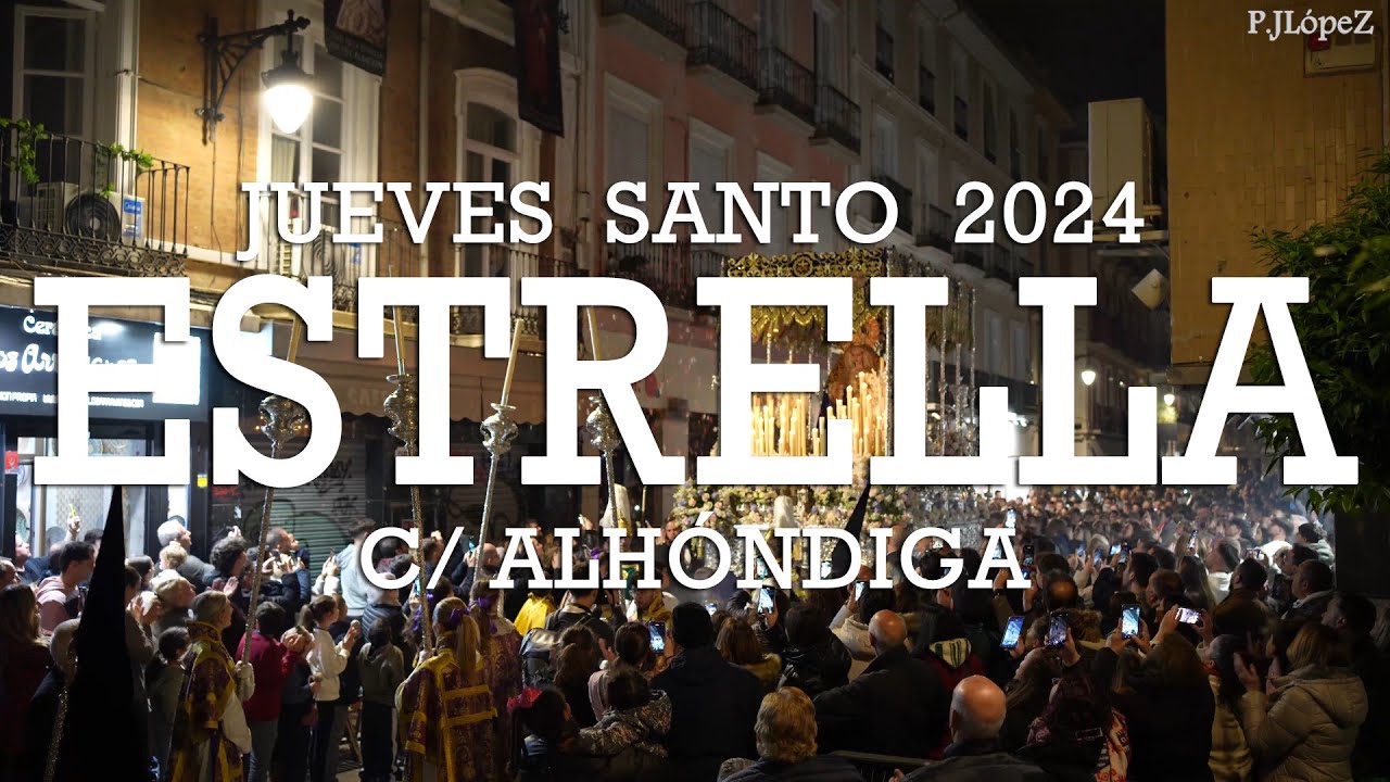 [4K] EN LA CALLE: Virgen de la Estrella C/Alhóndiga - Granada 2024