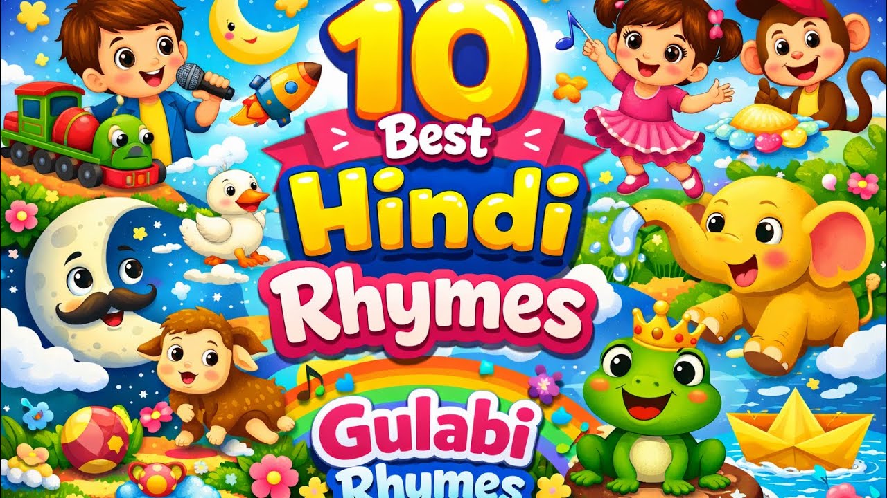 Ek Mota Haathi & Popular Hindi Rhymes | Kids Learning Mix | Gulabi Rhymes