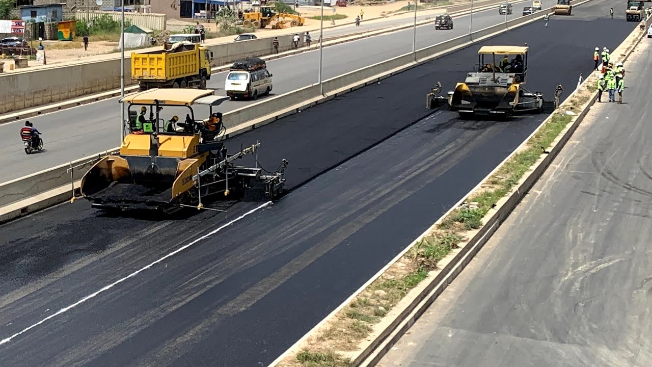 Overall Asphalt Work Progress; Ofankor Nsawam 10 Lane Road Project Is Fast Completing.