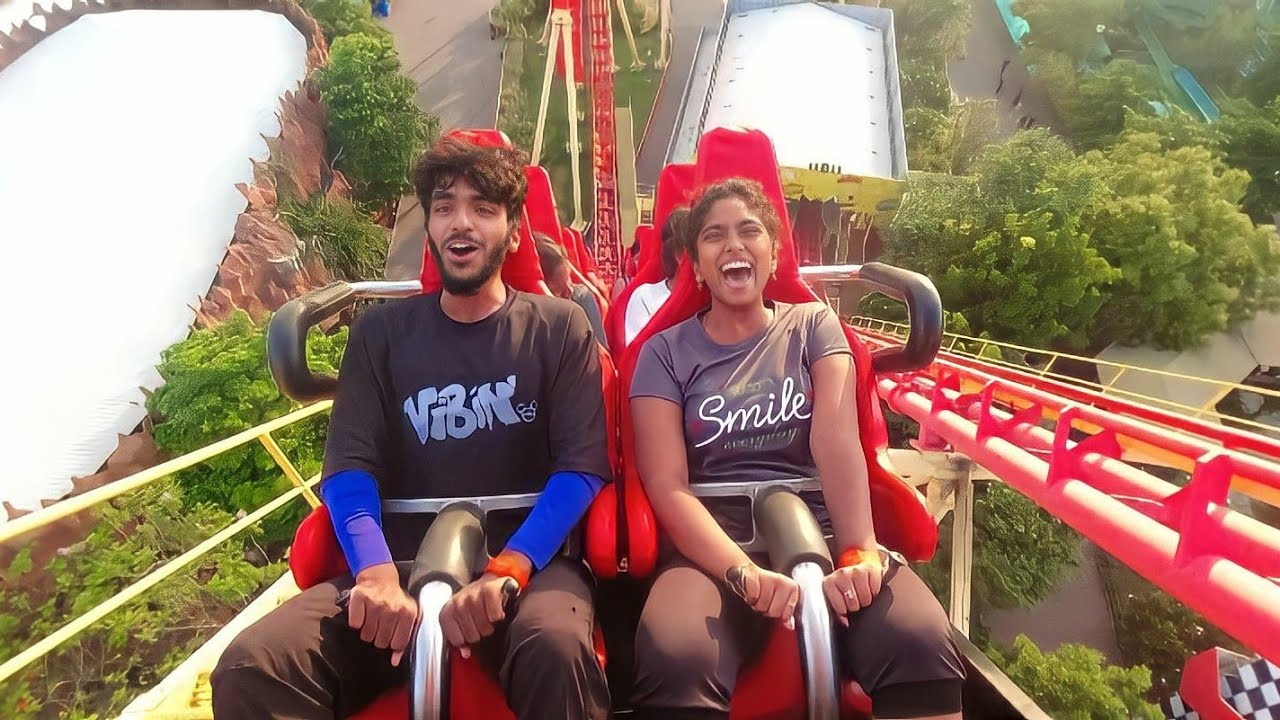Sunkid RECOIL Roller Coster 🎢 || Wonderla Amusement Park || Wonderla Hyderabad || Anwrvibes vlogs