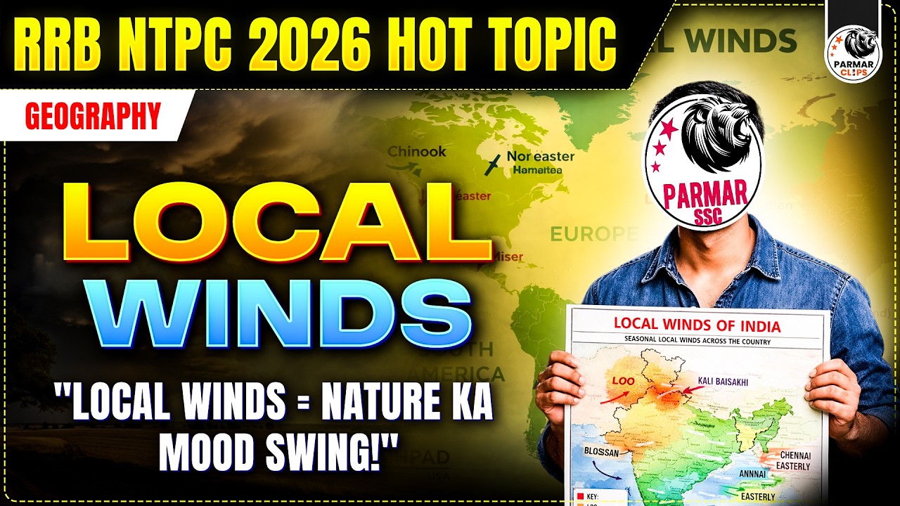 LOCAL WINDS OF THE WORLD 🍃| RRB NTPC GK HOT TOPICS 2026 | SSC CGL, CHSL, MTS, GD | PARMAR SSC CLIPS
