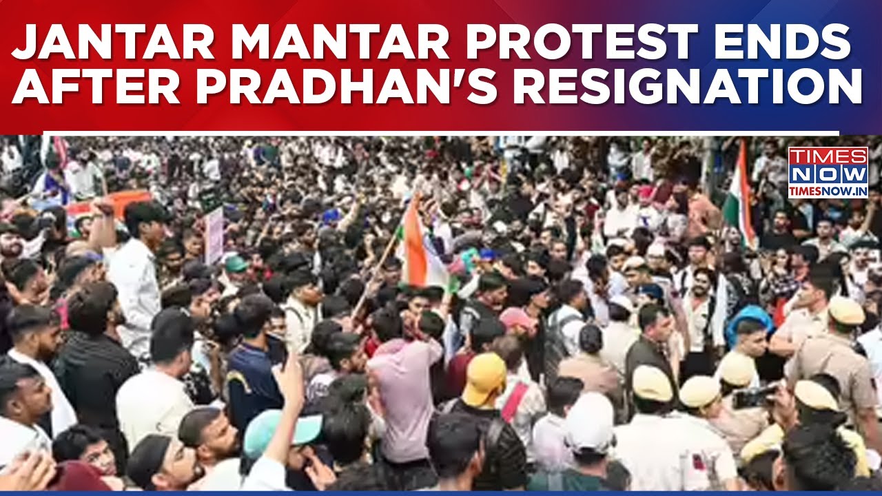 Jantar Mantar Protest Ends After Pradhan's Resignation: Stepdown - Pressure Or Strategy?