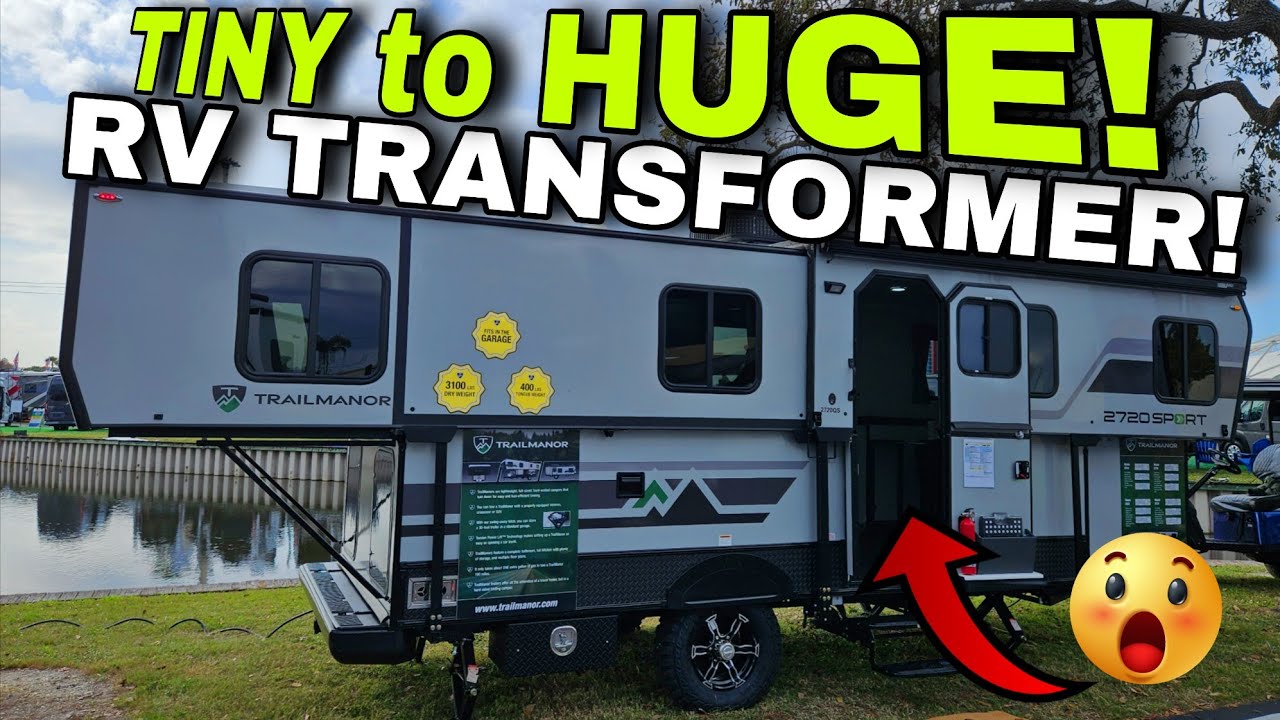 Этот автодом ТРАНСФОРМИРУЕТСЯ из МАЛЕНЬКОГО в ОГРОМНЫЙ! Складной автодом TRAILMANOR 2720QS!