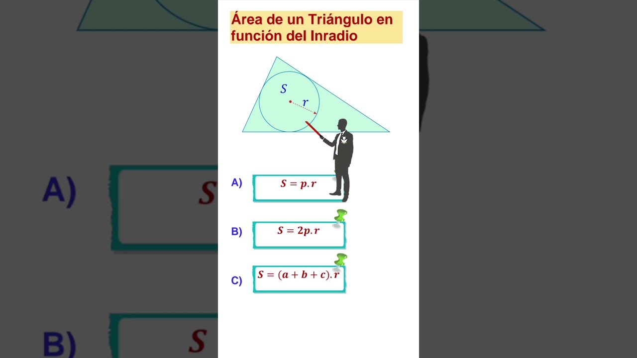 &Aacute;REA DE UN TRI&Aacute;NGULO EN FUNCI&Oacute;N DEL INRADIO (Clases Virtuales Primaria) #preparatoriaciencias