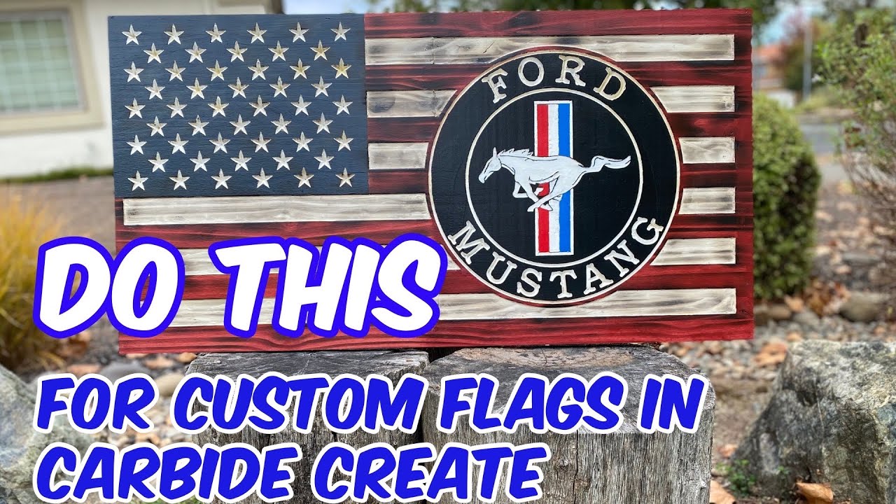 DIY CNC Wooden American Flag  | Carbide Create Tutorial