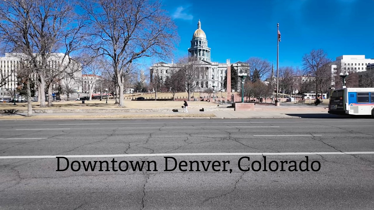 Sunny Afternoon walk in Downtown Denver, Colorado | February2026