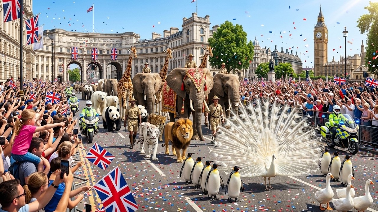 UNBELIEVABLE Real Animals Parade in LONDON 2026 | FULL EVENT • 4K HDR Street Spectacle