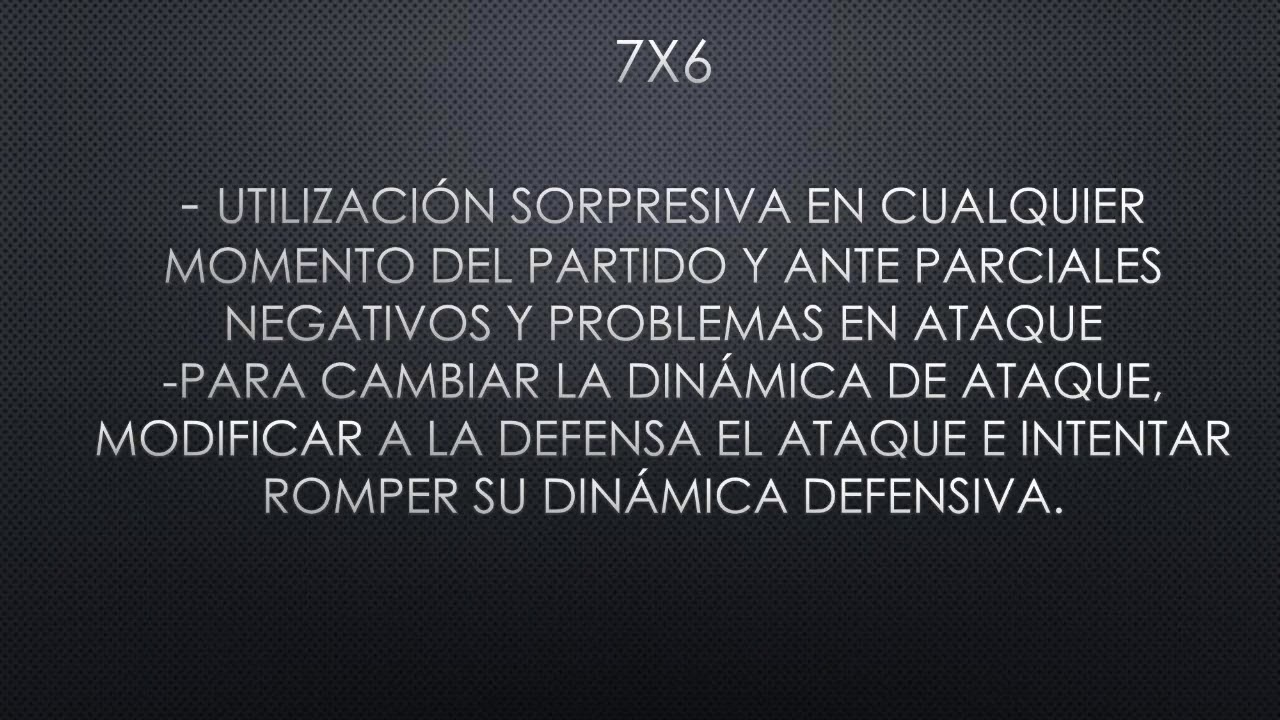 Handball Superiority 7x6 analyse and fault Análisis 7X6 y golpe franco Balonmano