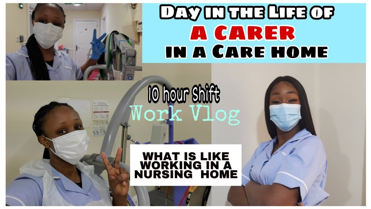 VLOG: Day in a Life as A Carer in a Busy Care Home. Life of a Healthcare Assistant/Carer in Uk 🇬🇧 VN