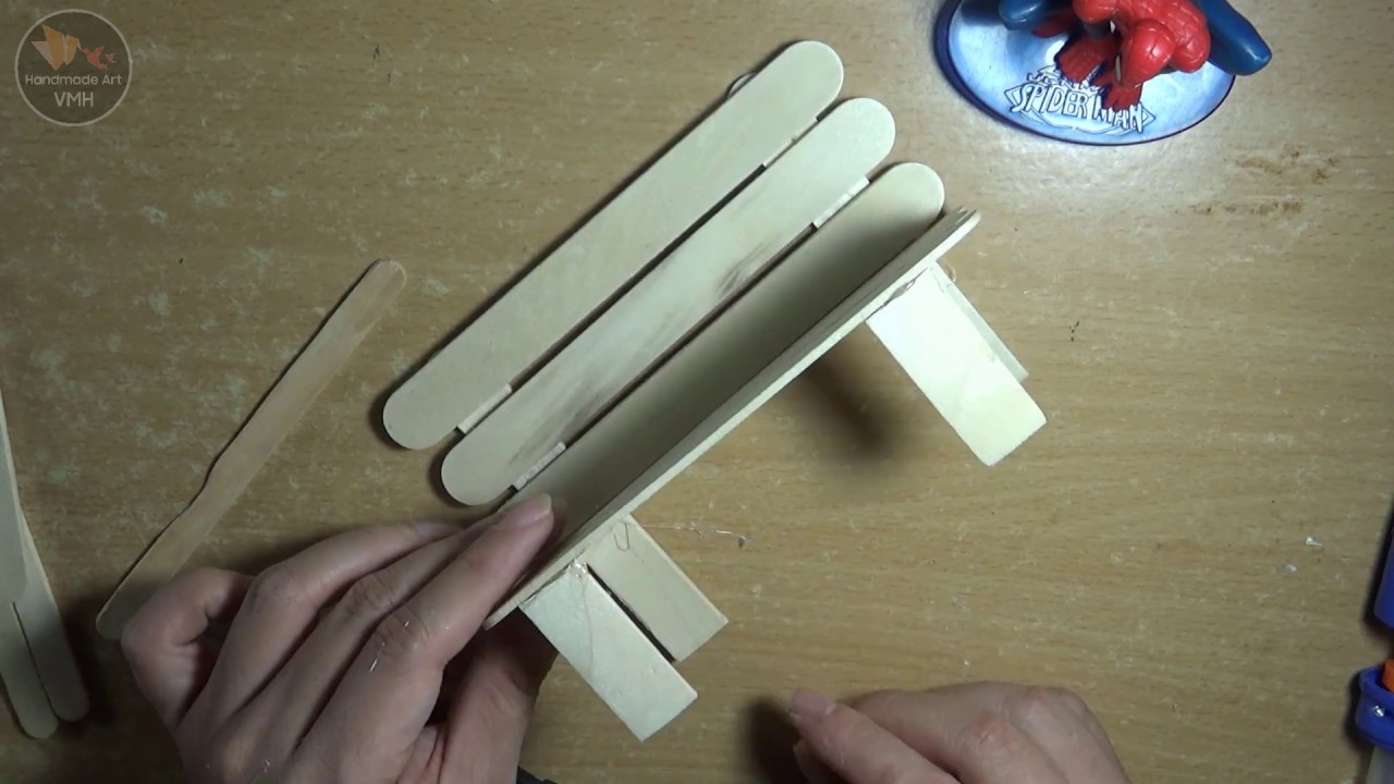How To Make Chair With Ice Cream Stick - DIY - Easy Craft