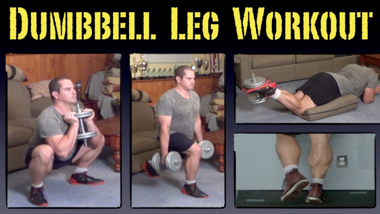 Home Leg Workout with Dumbbells