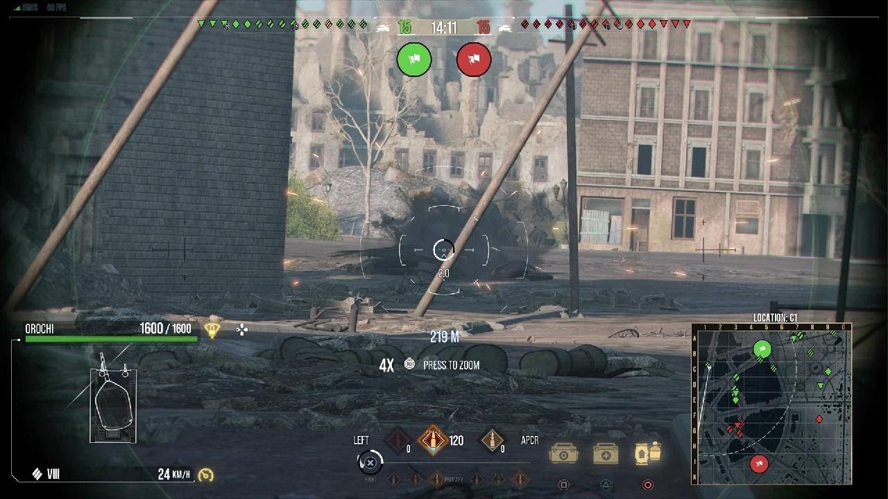 World of Tanks console: nonstop firing with the Orochi