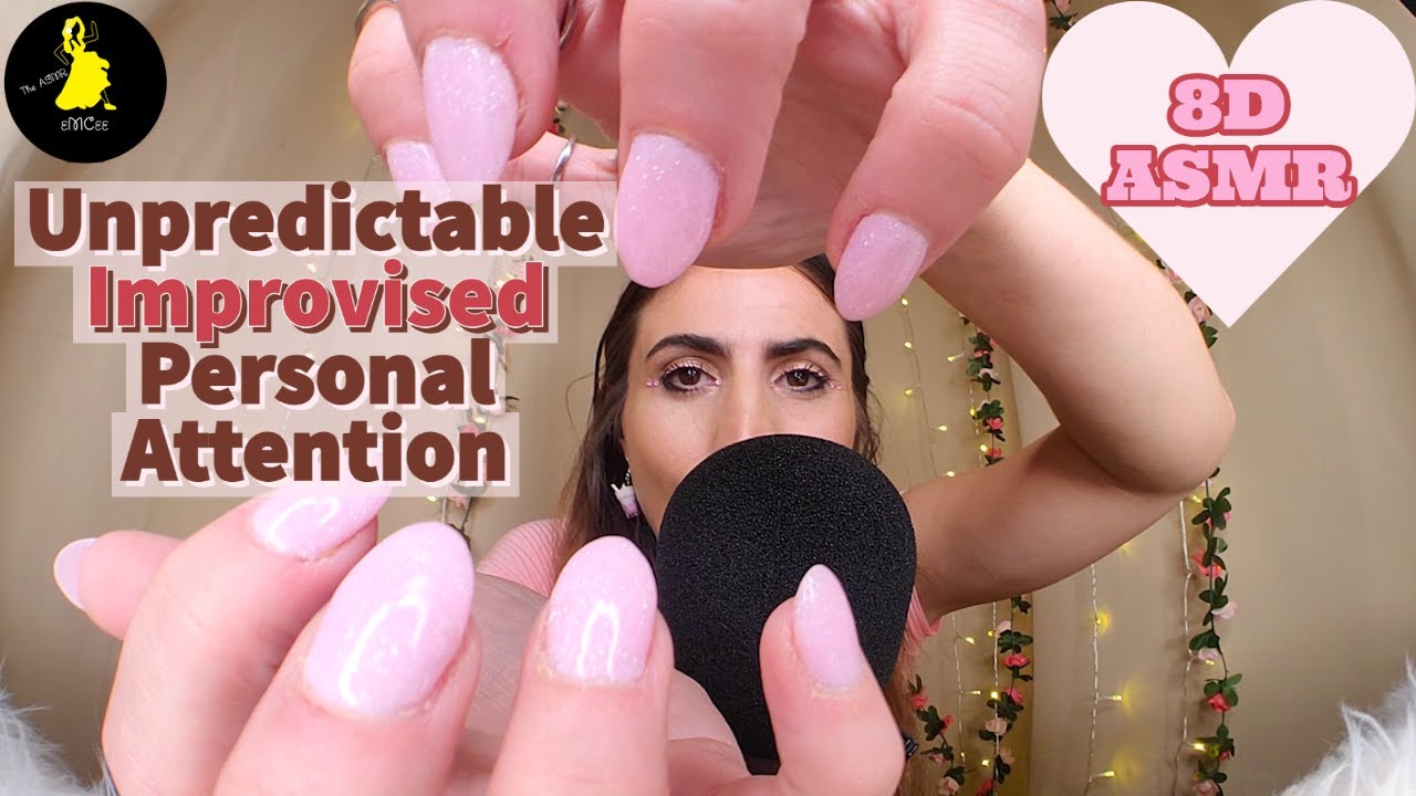 ASMR Unpredictable Personal Attention (totally improvised tickles and hand movements)