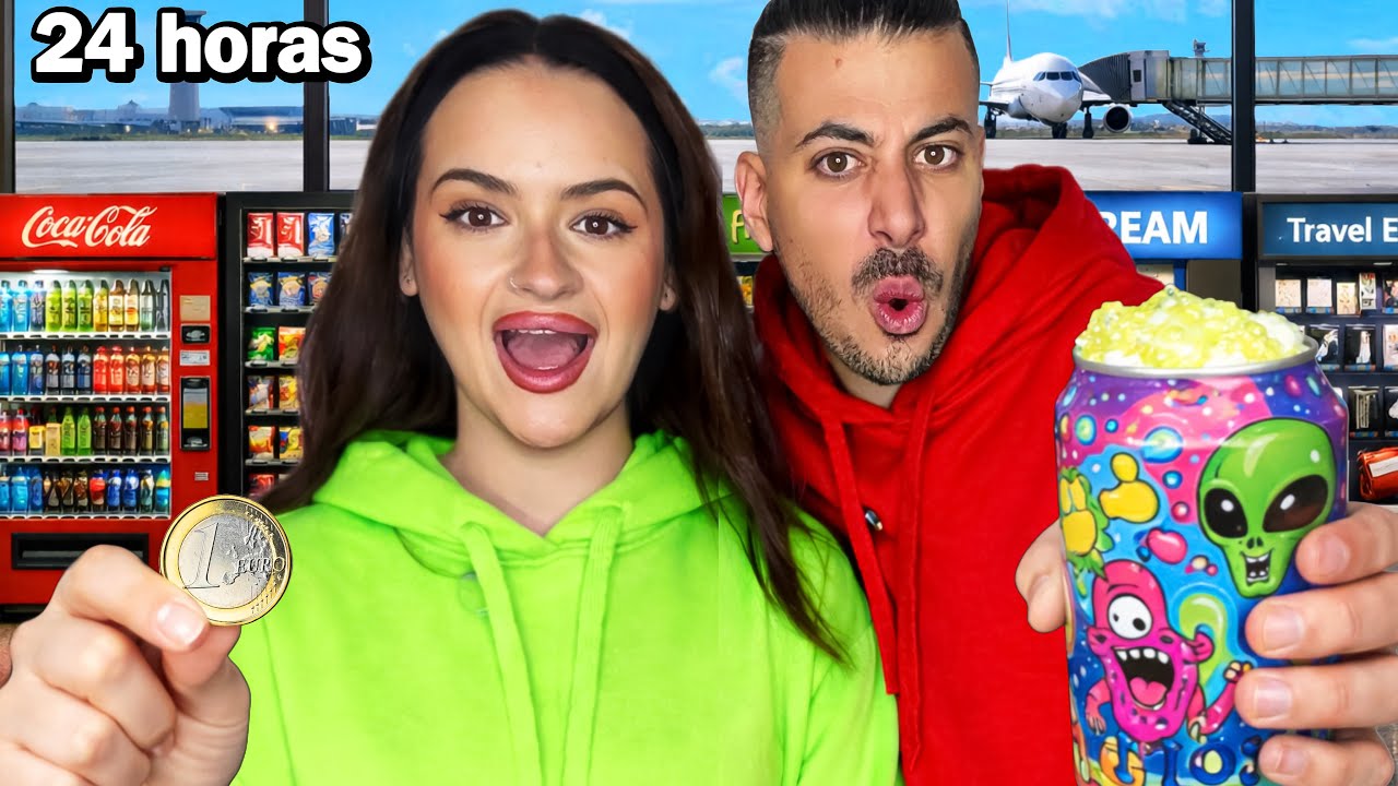 24 HORAS COMIENDO EN MAQUINAS EXPENDEDORAS DE AEROPUERTOS