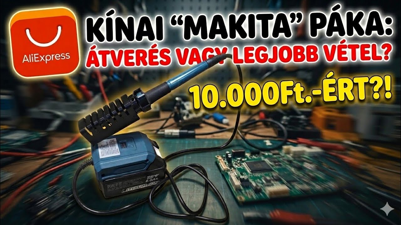 Makita akkumulátoros forrasztóállomás?! - Egy tényleg hiánypótló eszköz!  (nem csak makita aksikhoz)