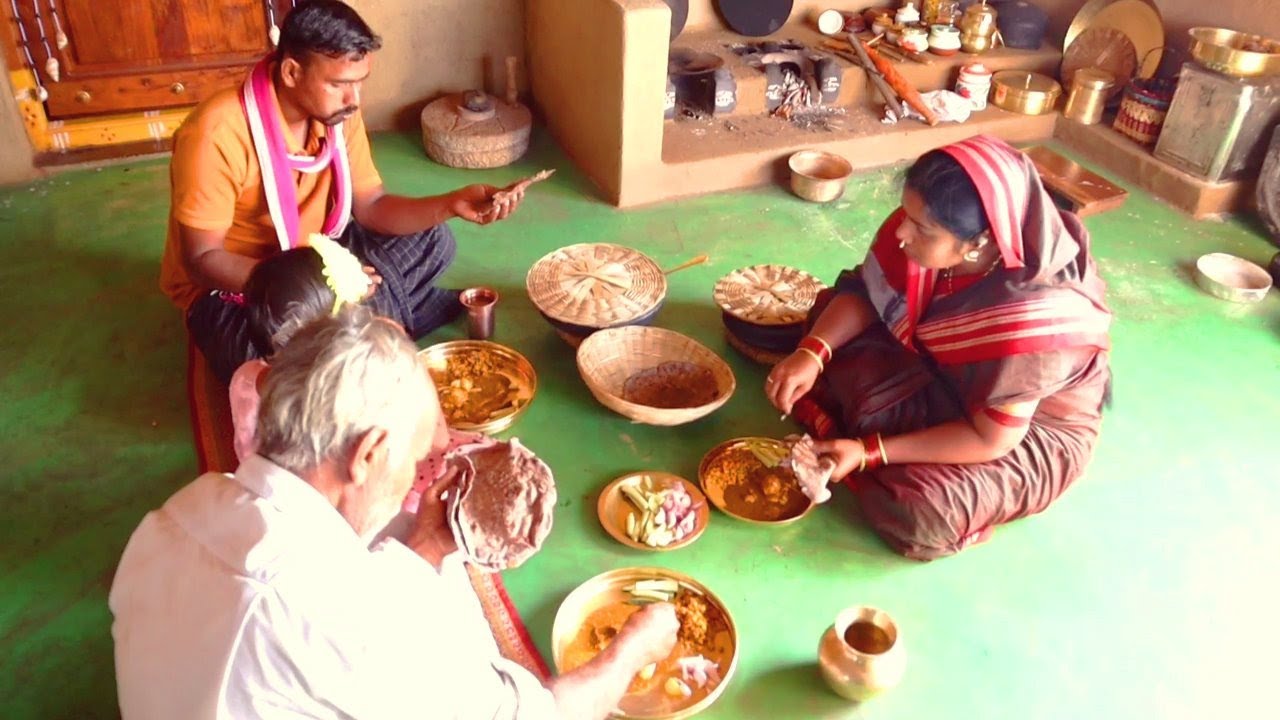 ನಾಟಿ ಕೋಳಿ ಮೊಟ್ಟೆ ಸಾರು,ಮೊಟ್ಟೆ ಬುರ್ಜಿ,ರಾಗಿ ರೊಟ್ಟಿ/egg burji/ ragi roti/village life of karnataka