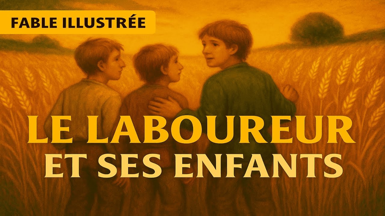 Le Laboureur et ses enfants 🌾👨‍🌾 – Fable de La Fontaine | Fable illustrée