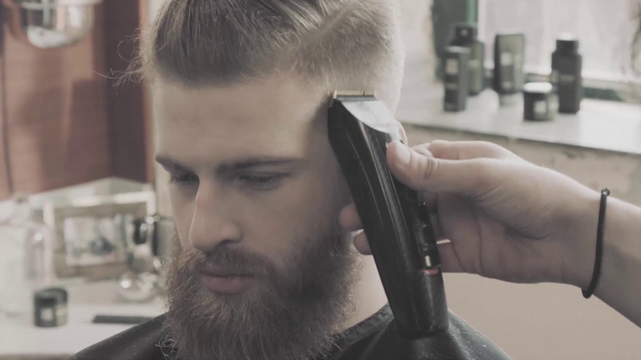 KLASYCZNY POMPADOUR Z FADE - KROK PO KROKU (SEB MAN)