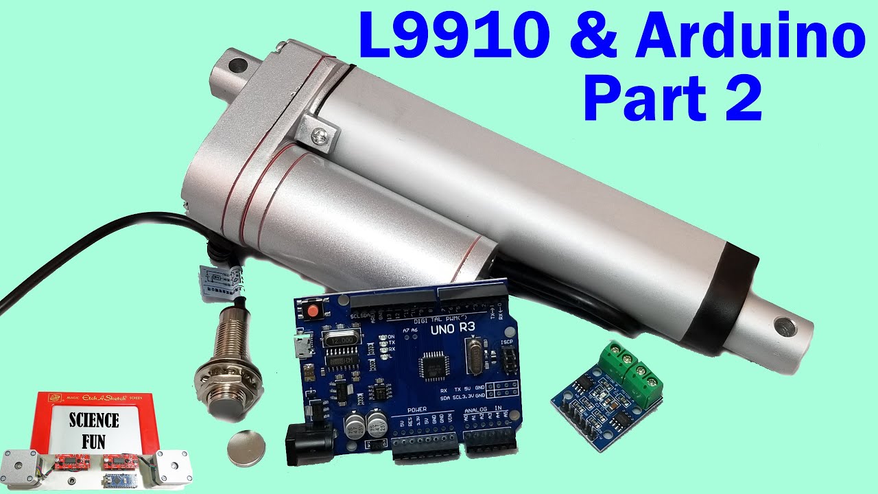 L9110 с кодом Arduino — Часть 2: Как управлять линейными приводами