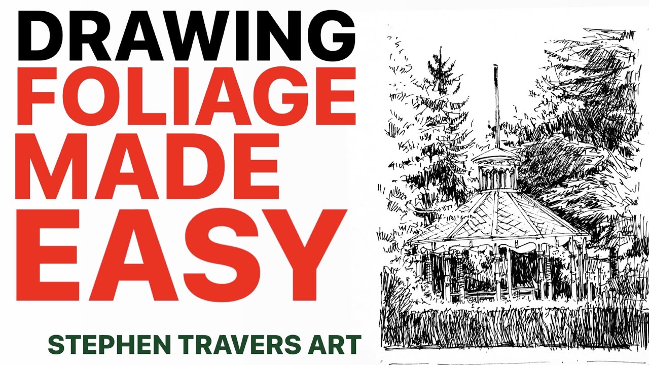 Are You Ready for Drawing Foliage to Become Easy? Even in Ink?