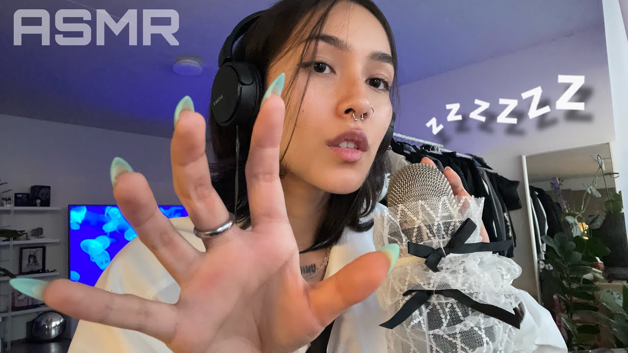 ASMR ☆ RELAXING CALM TRIGGERS FOR SLEEP (trigger assortment w/ hand movements)