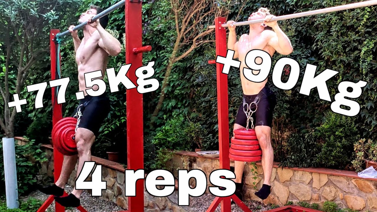 Pull Ups Progression at 4x4: from 77.5Kg to 90Kg | Weighted Calisthenics Progression