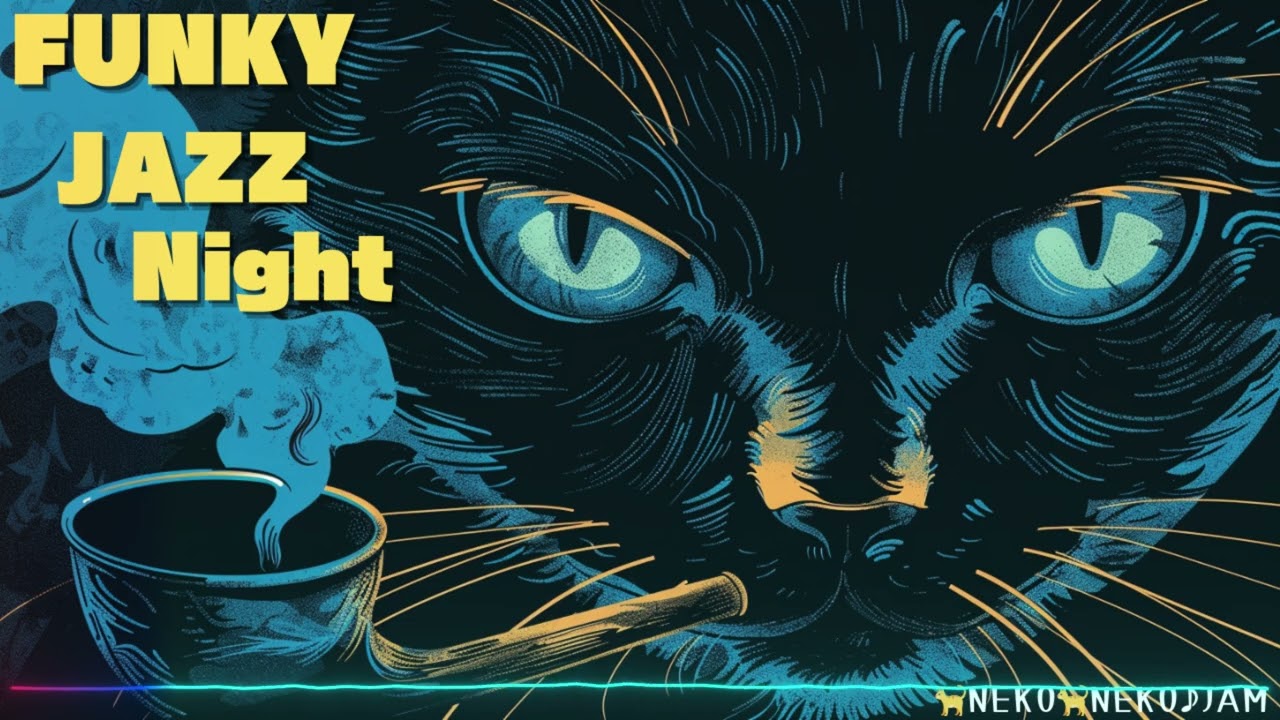 Funky Jazz Night 🐈&zwj;⬛ Smooth Sax & Groovy Bass | Late Night Jazz Funk Mix