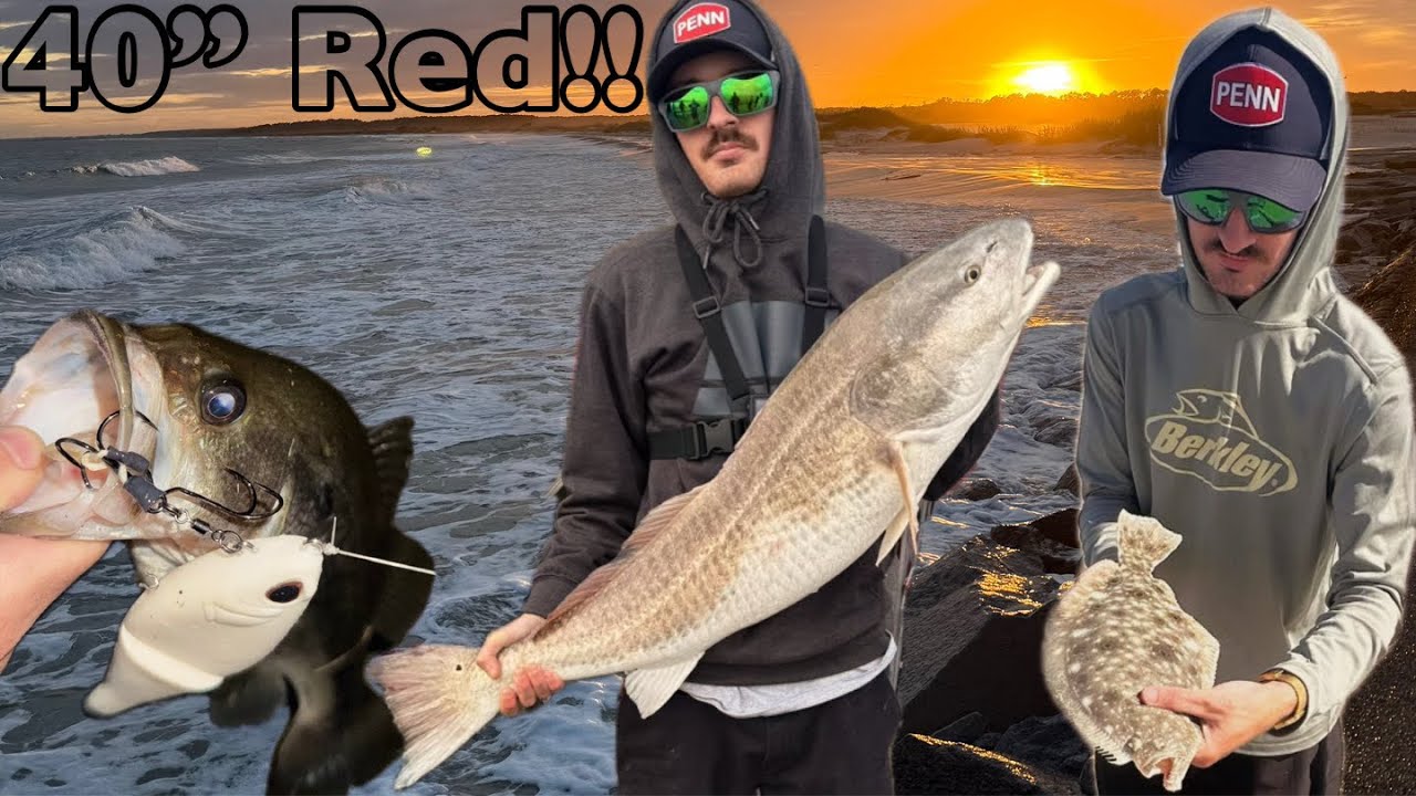 Coastal Tour Pt 8 - MURRELLS INLET, CAROLINA BEACH, KURE PIER + POND BASS