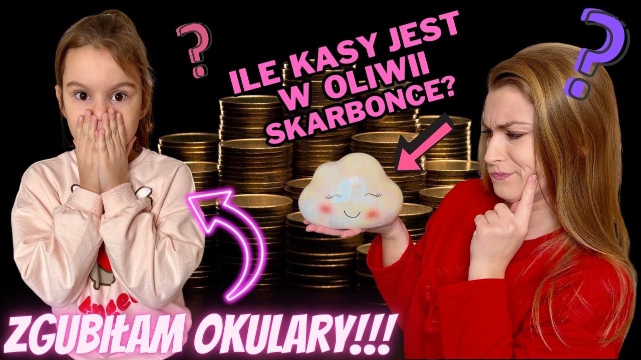 Oliwia zgubiła okulary😱 Ile pieniędzy uzbierała w 2024 roku?💖 Otwieramy skarbonkę💰