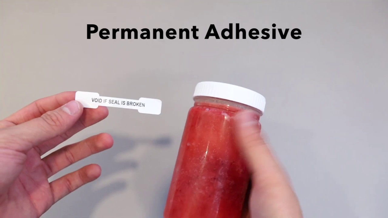Void if Seal is Broken Food Tamper Labels