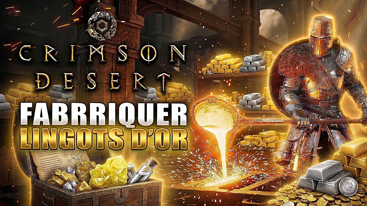 Crimson Desert: Fabriquer des LINGOT d'OR et PLATINE en ILLIMIT&Eacute; ! Recette, Mercure, Souffre, Argent