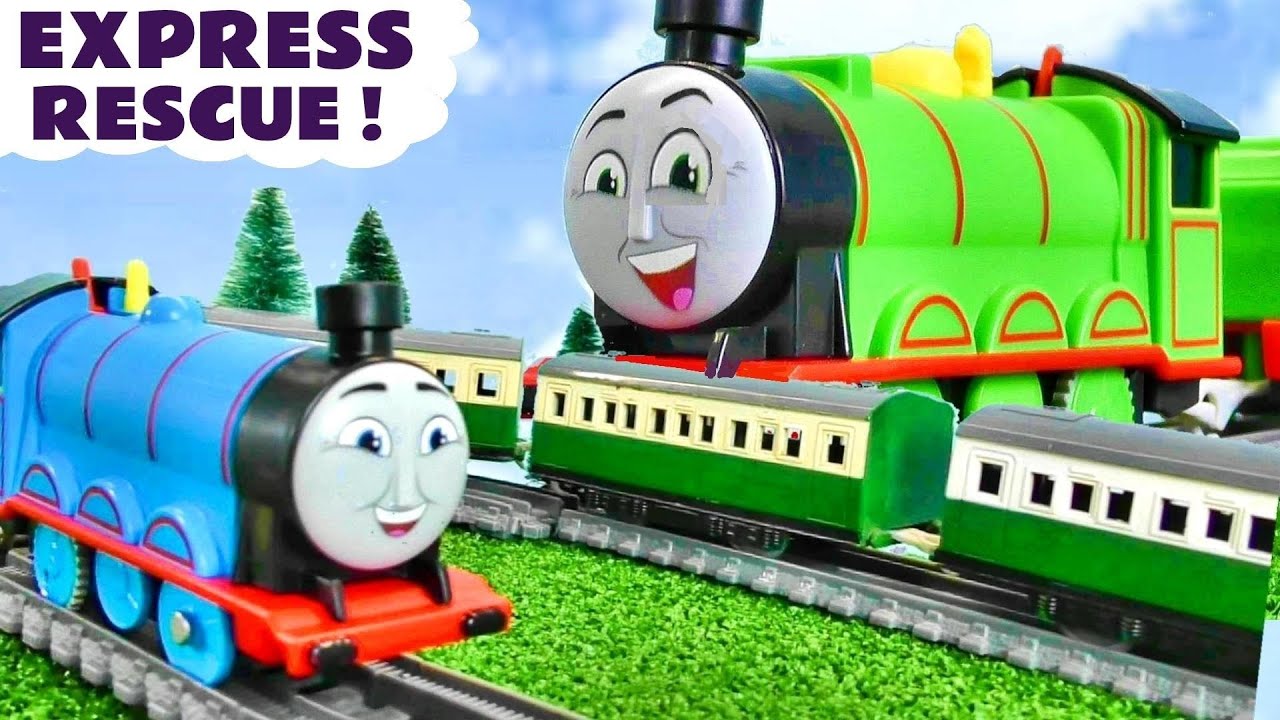 Gordon and the Express Mystery Rescue story with Thomas Trains