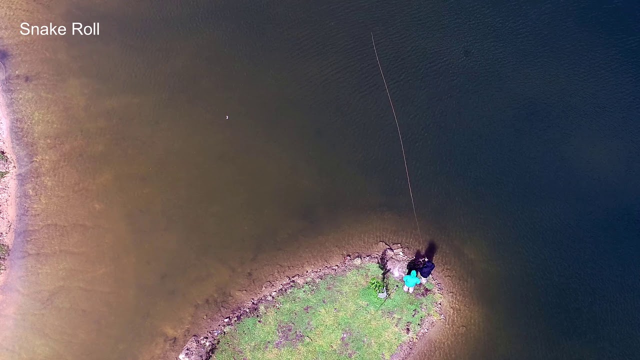 Single hand Spey Casting (Drone Footage)
