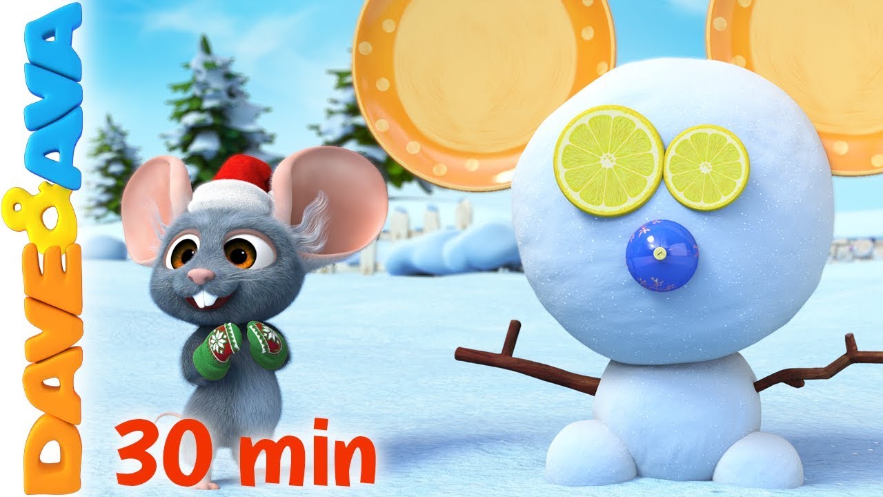 ⛄️ Roll, Roll, Roll the Ball  | Christmas Songs for Kids | Christmas Time with Dave and Ava ⛄️