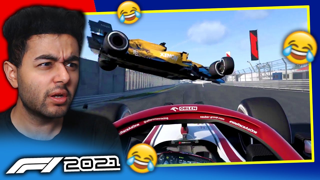 HUGE NEAR MISS AERIAL CRASH & TOP TIER FERRARI PITSTOPS on F1 2021 Game!