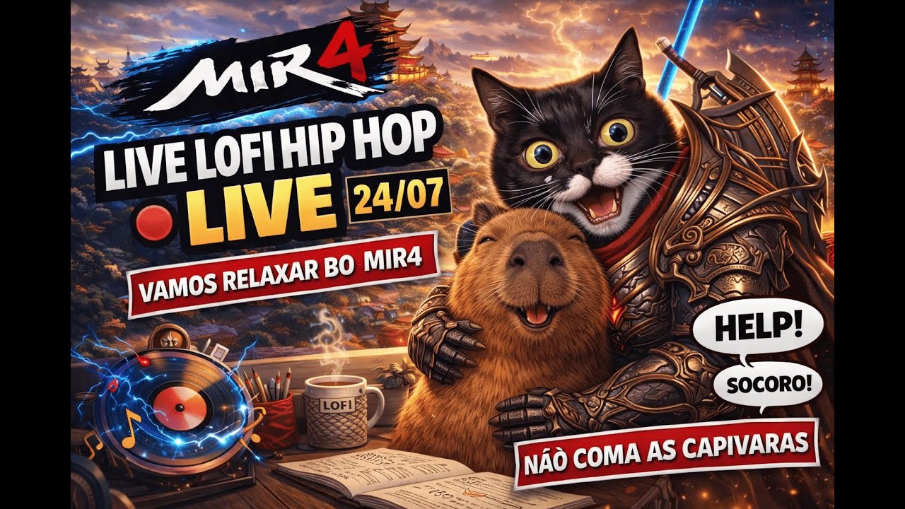 🔴 MIR4 LOFI HIP HOP 24/7 🔥 FARM INFINITO&hellip; isso VAI dar ruim 😳 | UBURU - LIVE 04