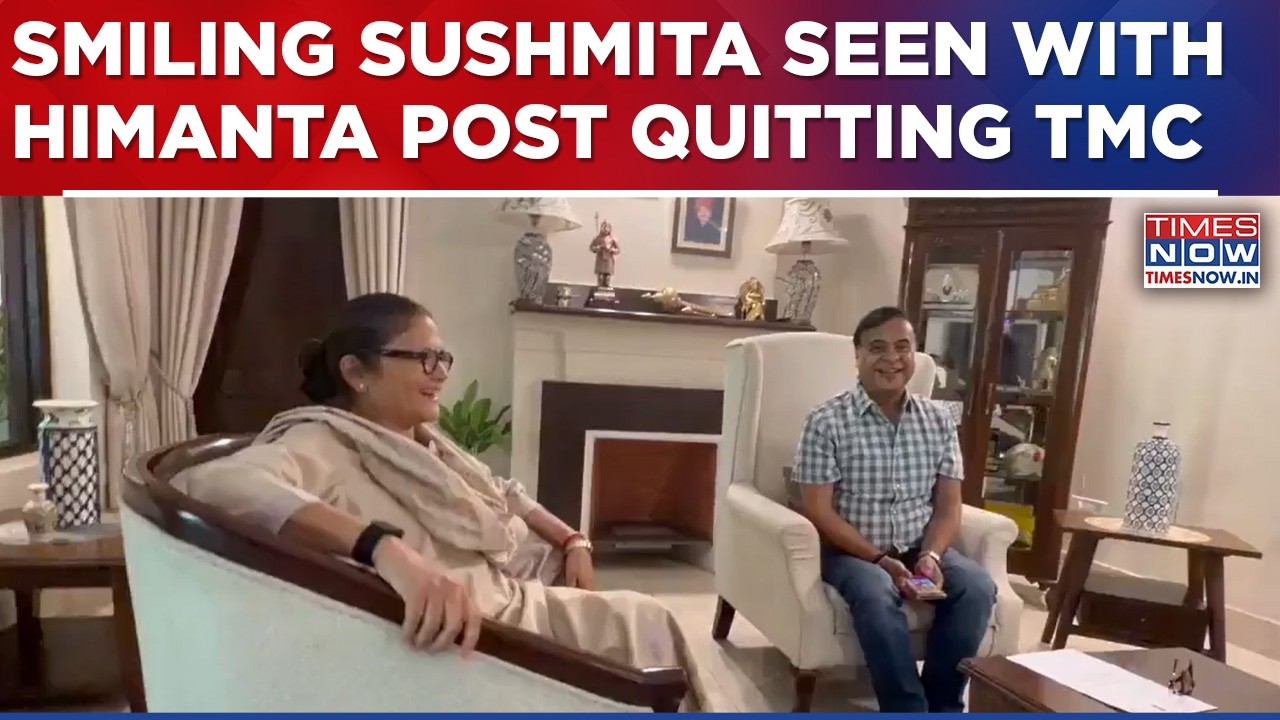 Mamata Banerjee Faces Another Big Blow! Smiling Sushmita Dev Seen With Himanta After Resignation
