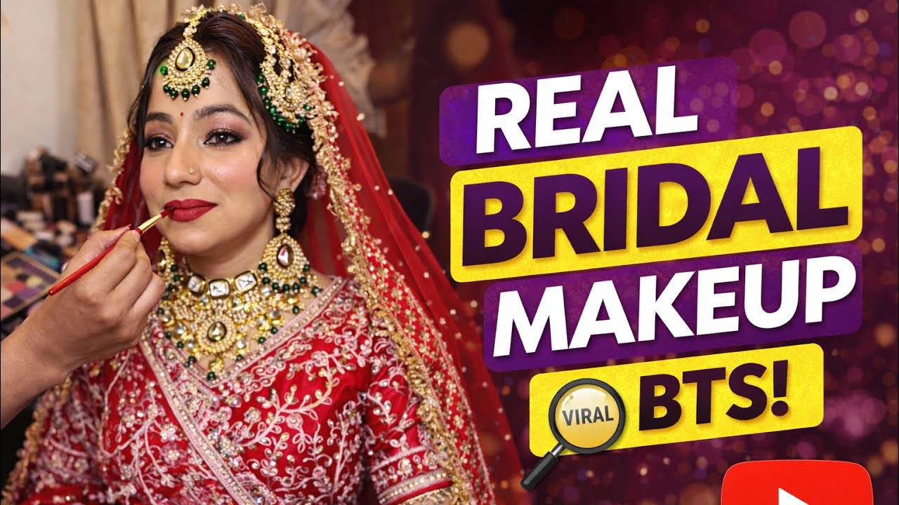 Real Bridal Makeup Transformation 👰‍♀️💄             @KiranSharmamakeover  #bridal #makeup #viral #yt