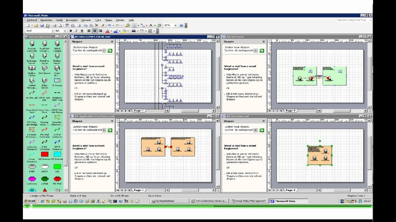 using Microsoft ADTD Active Directory Topology Diagrammer