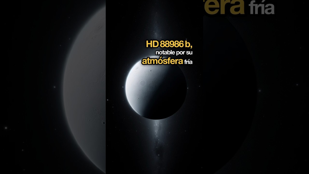 Unveiling the Cold Atmosphere of Exoplanet HD88986b. #space #short #universe