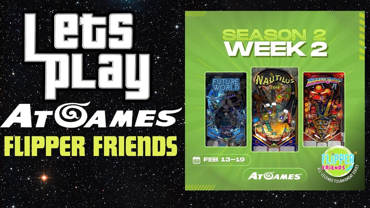 AtGames Flipper Friends Pinball Live! How to play Future World Deluxe, Nautilus, Pinball Champ