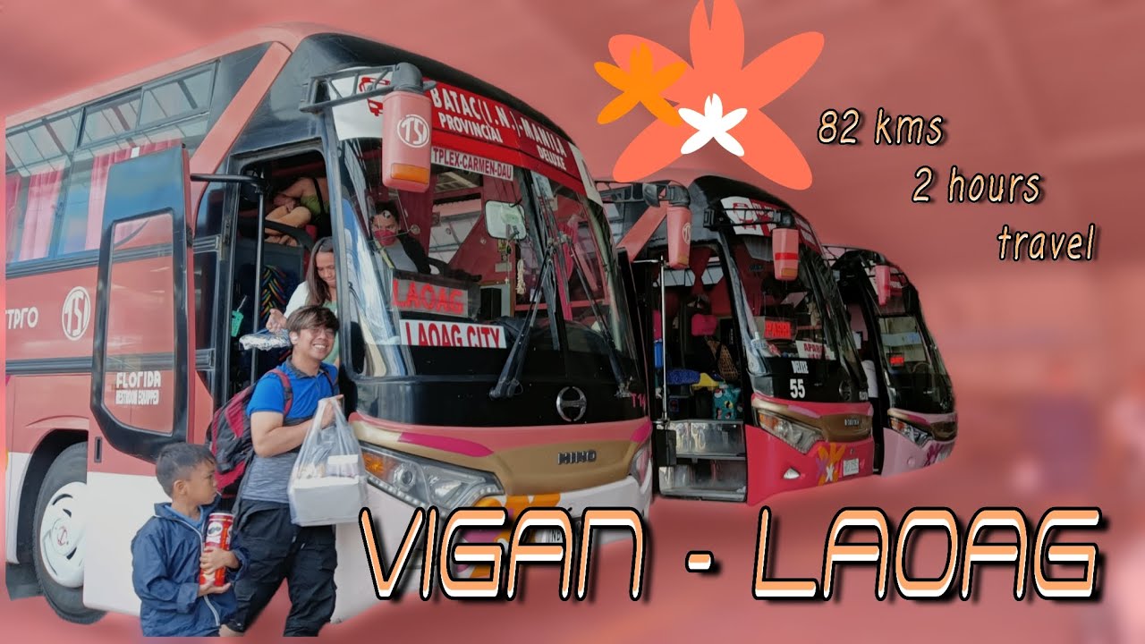 Experience a short bus ride from Vigan to laoag ilocos sur (Transport pro T14 )