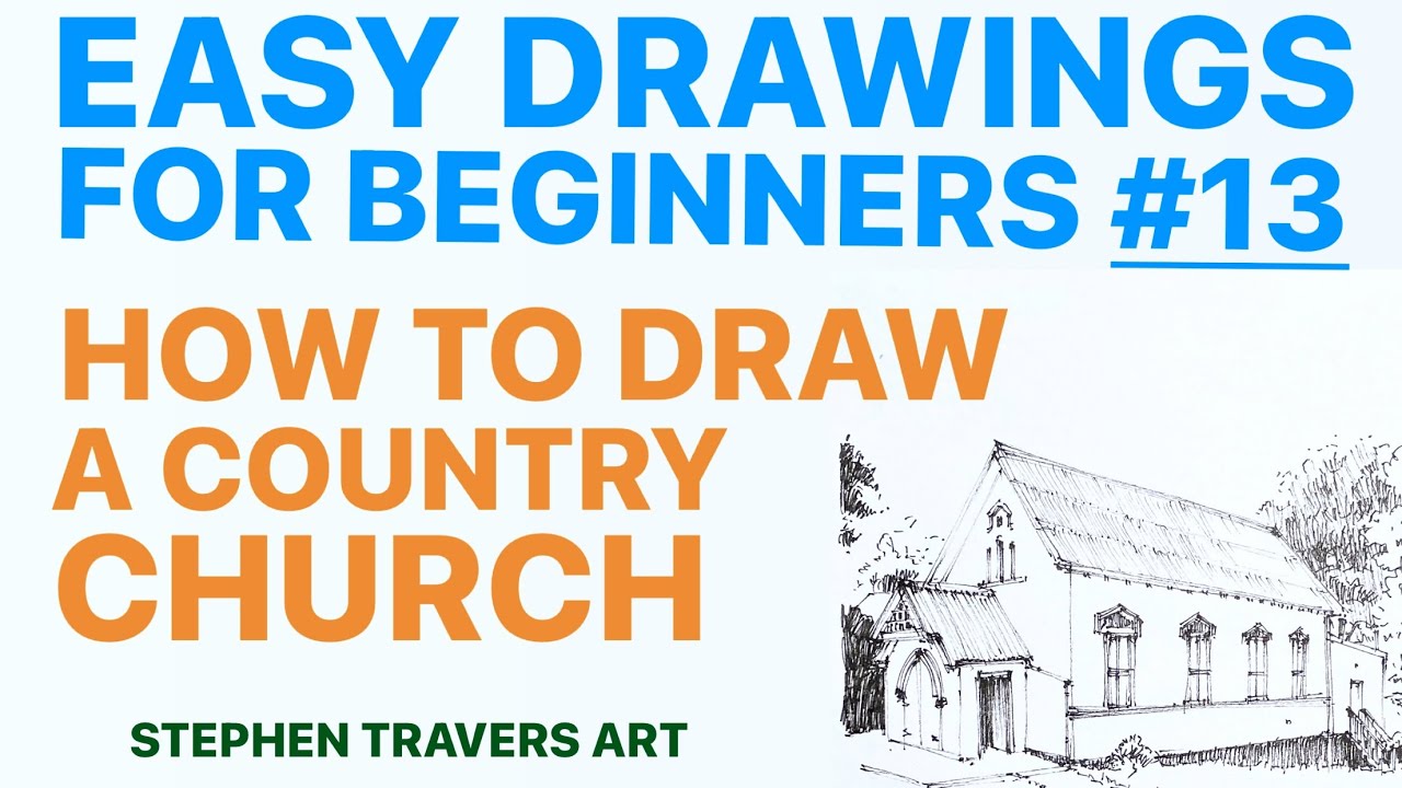 A Rustic Country Church Building to Draw