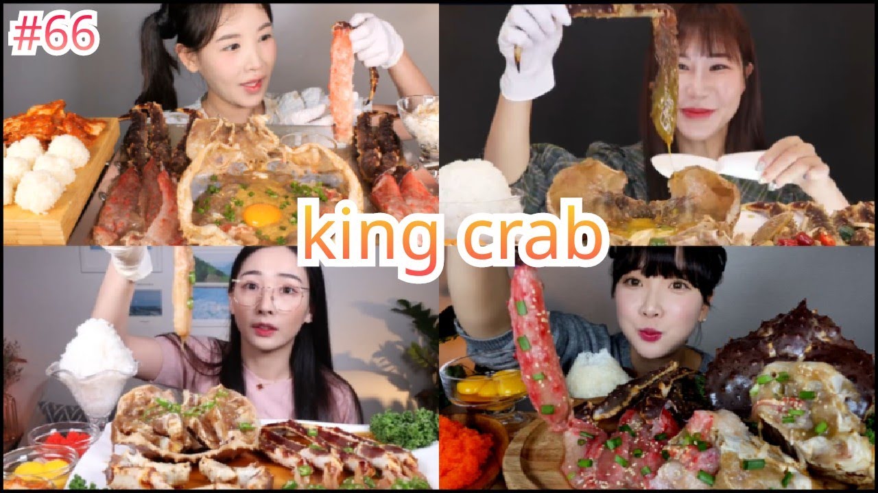 【BEST ASMR】Red king crab marinated in soy sauce MUKBANG