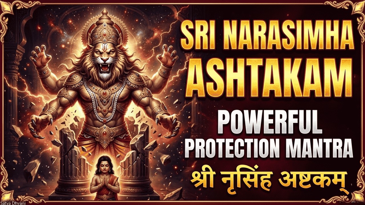 Sri Narasimha Ashtakam - Must Listen - Powerful Mantra To Destroy Enemies