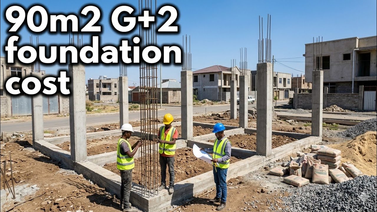 G+2 መሰረት ሰርቶ ለመጨረስ በ 2018 ዓ.ም ስንት ብር ያስፈልጋል? / 🏗️ How Much Does a G+2 Foundation Cost?